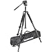 Bogen - Manfrotto 3178WNK Wilderness Tripod Kit - 3221WN Black Tripod with 3130 Micro Fluid Video Head with Quick Release &amp; Tripod Bag