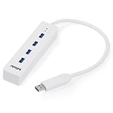 KDLINKS 5Gbps 4 Ports Super Speed USB 3.0 Hub for Ultra Book MacBook Air Windows 8 Tablet PC - White