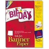 Avery - Banners - Letter A Size (8.5 in x 11 in) - 20 pcs. (pack of 4 )