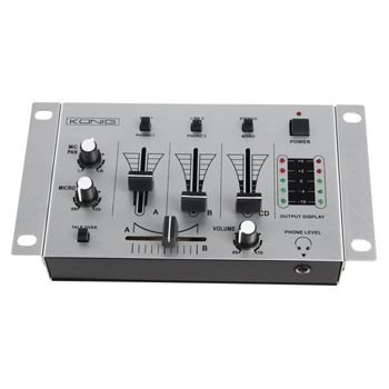 K&ouml;nig 3 Kanal Basic DJ Mischpult