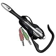 Multimedia Earphone with Microphone (Black and Silver)