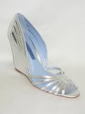 ASHLEY DEARBORN Bea Metallic Wedge in Silver