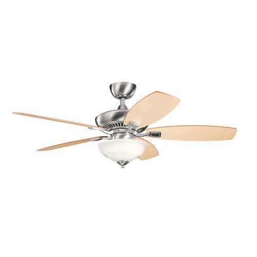 Kichler 337016bss Canfield Pro 52in 5 Blade 2lt Ceiling Fan
