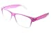 Trendige Damen Lesebrille transparent Pink Stärke +3.00