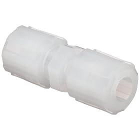 Parker Pargrip GSCR-64 PFA Tube Fitting, Reducing Union, 3/8" Tube OD x 1/4" Tube OD