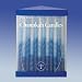Set Of 45 Hand Dipped Blue & White Chanukah Candles #C-31/BW