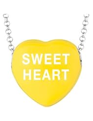 Sweethearts Enamel "Sweet Heart" Heart on 16" Necklace Pendant with Gift Box