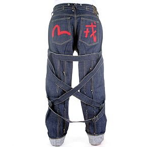 Evisu "Bondage" denim jeans