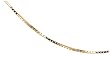 14k Yellow Gold .5mm Light Box Chain Necklace, 18"