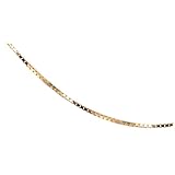 14k Yellow Gold .8mm Box Chain Necklace, 20