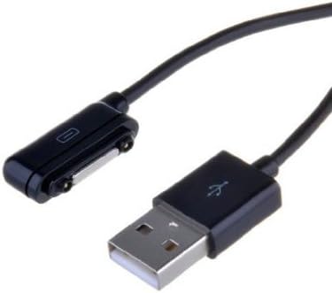 Effects(TM) Magnetic Charger Charging Charge Dock Docking Station Cradle With USB Charger Cable For Sony Z Ultra XL39H Xperia Z1 L39H-BLACK