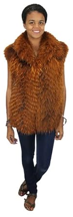 Women Designer Clothing : Bergama Raccoon Vest - X-Large - Brown On Amazon