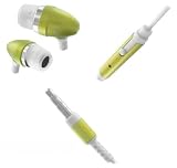 Premium Green Metal Bullet Stereo Headset Hands-free Earphones for Apple iPhone 4/ 4G/ 4th Generation, iPhone 3GS, iPhone 3G, iPhone, Blackberry 9630 (Tour), 9650 (Bold), 9700 (Bold), 9800 (Torch),