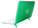 Green mCover® Hard Shell Cover Case + Free Keyboard Skin for A1342 White Unibody MacBook 13-inch (Model No. A1342, Order # MC207LL/A MC516LL/A, released after Oct. 20, 2009)