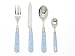 Martin Gulliver 24pc Stainless Steel Cutlery Set - Blue / Pink Spots