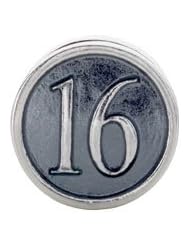 Clevereves Kera Sterling Silver Year "16" Cylinder Bead