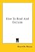 How To Read And Declaim