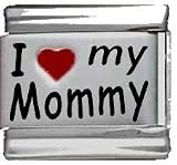 Clearly Charming I Heart My Mommy Red Heart Laser Italian Charm