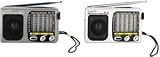 SUPERSONIC SC-12 Multi-Band Radio With Earphones & Built-In Speaker SC-12