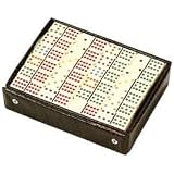 Dominoes - Double Twelve Professional Size-Ivory Tiles with color dots
