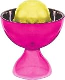 Acrylic & Stainless Steel Dessert Bowl Pink 5372 13