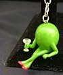 OLIVE KEYRING by Michael Godard...Holding a Martini Glass
