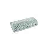 Clear Swarovski Crystal Rectangular Shaped Purse with Round Corners