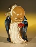 Bonsai Boy's Ceramic Glazed Buddha Figurine God of Longevity
