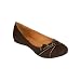 SODA Slip On Flats Dark Brown