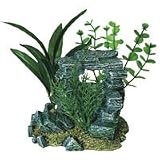 Rock Arch with Plants - Small - 5 12 in. x 4 in. x 5 12 in.