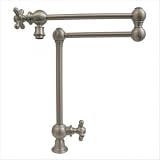 Vintage III Patented Deck Mount Pot Filler with Cross Handles and a Swivel Aerator Finish: Mahogany Bronze