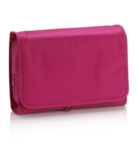 Fuchsia Hanging Toiletry Bag
