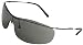Dolce & Gabbana D&G 443S E56 Rimless Shield Sunglasses, Gunmetal Frame/ Grey Lenses