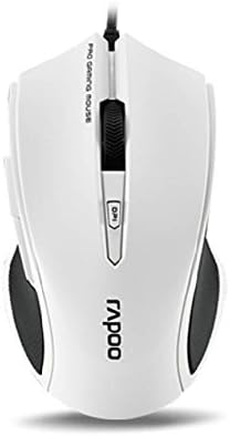 Rapoo V20 USB Wired 16 Million-Colors Smart Breathing Light Optical Gaming Mouse (White)