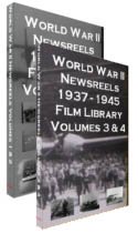 World War II Newsreels Film Library 4 DVD Set 74 Universal Newsreels Documenting Actual Events of WWII