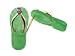 Green Jade Flip-Flop Single Diamond Strap Sandal Earrings, 14k Gold