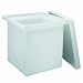 Nalgene 14100-0045 HDPE Heavy Duty Lab Tank with Cover, Rectangular, 114L Capacity, 24" Length x 18" Width x 18" Height