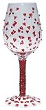 LOLITA WINE GLASS - RED HOT VALENTINE New Gift