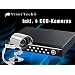 Profi �berwachungssystem mit HDD-Recorder und 4 CCD-Kameras