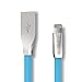 iPhone Cable , IMKEY® Apple MFi Certified 6.5 Feet Tangle-Free Zinc-Alloy Lightning to USB Cable for iPhone 6S / 6 Plus, iPhone SE, iPhone 5S 5C 5, iPad, iPod - (Blue)