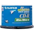 Fujifilm 48x Write-Once CD-R Spindle With Ink Jet Printable Surface - 50 Disc Spindle
