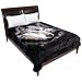 Wyndham House Wolf Blanket 100 Percent Polyester 79 X 91inch Fits Queen/King Bed Durable