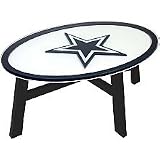 Dallas Cowboys Wood Coffee Table With Glass Cover