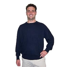 Men's Basic Crew Long Sleeve Cashmere Sweater