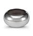 Silver Tone Polished Domed Fashion Bangle Cuff title=