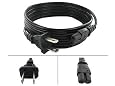 Brand NEW 5ft 2-Prong Rounded POWER Cable/Cord ( Figure Eight ) for Canon PIXMA Printer iP6700D MP160 MP180 MP460 MP530 iP4300 MP510 MP600 MP810 MP960 iP1200 iP2400 iP1300 iP3300 iP1800 MP140 MP210 MP470 MX310 MX300 iP3500