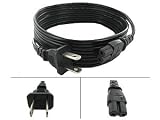 Brand NEW 5ft 2-Prong Rounded POWER Cable/Cord ( Figure Eight ) for Canon PIXMA Printer iP6700D MP160 MP180 MP460 MP530 iP4300 MP510 MP600 MP810 MP960 iP1200 iP2400 iP1300 iP3300 iP1800 MP140 MP210 MP470 MX310 MX300 iP3500