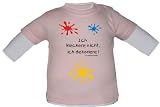 Baby / Kinder Langarmshirt mit Druck Ich kleckere nicht ich dekoriere in 3 Farben und 7 Gr��en