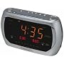 Emerson Radio Jumbo Triple Display Dual Alarm AM/FM Clock Radio with SmartSet Technology
