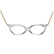 Black Cat Eye Glasses Necklace
